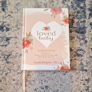 Loved Baby Devotional Hardcover — Pink Floral Cover with Gold Accents